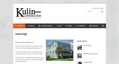 Desktop Screenshot of kulinconstruction.com