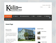 Tablet Screenshot of kulinconstruction.com